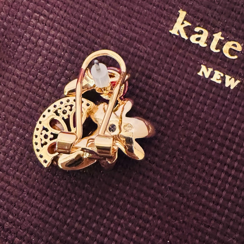 New! Kate Spade Sweet Citrus Orange Cluster Studs - Picture 5 of 8